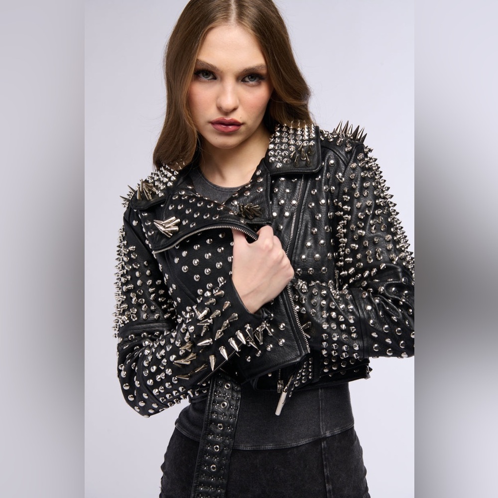 AZALEA WANG ALL OUT LUCIFER
STUD MOTO JACKET